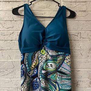 No No Cat One-Piece Shaping Body Floral Swimwear Bathing Suit Size XXL SwimDress